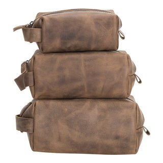 Bouletta Deri Makyaj Çantası Eve - Hakiki Deri Makyaj Çantası Premium Koruma