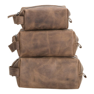 Eve - Hakiki Deri Makyaj Çantası