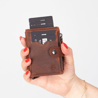 Bouletta Deri Kartlık Lumora Hakiki Deri Pop-up Kartlık Premium Koruma