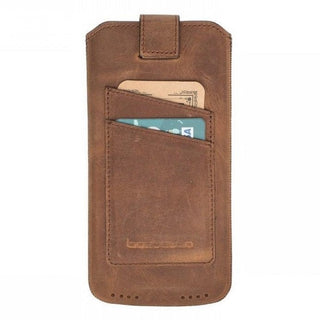 Bouletta Cep Telefonu Kılıfları Apple iPhone Serisi ile Uyumlu Kartlıklı Deri Kese Kılıf