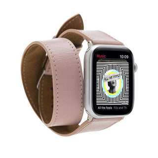 Bouletta Kol Saati Kayışları Pembe Apple Watch Deri Kayış – Lancaster Tam Tur Klasik