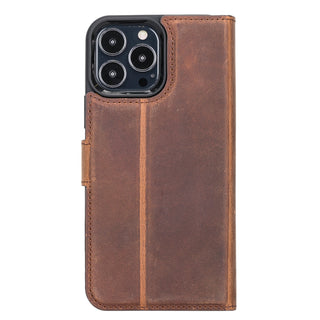 Magic iPhone 12 / 12 Pro Detachable Leather Wallet Case