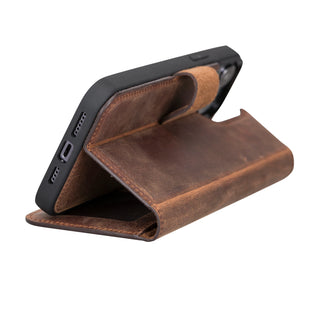 Magic iPhone 12 / 12 Pro Detachable Leather Wallet Case