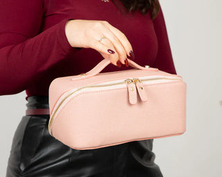 Ella Leather Makeup Bag