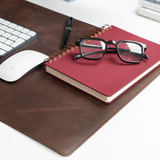 Natural Leather Desk Mat Medium