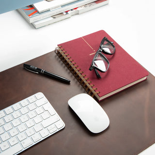 Natural Leather Desk Mat Medium