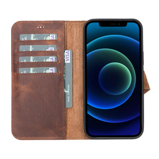 Magic iPhone 13 Pro Max Detachable Leather Wallet Case