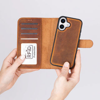 Magic iPhone 17 Leather Detachable Wallet Case