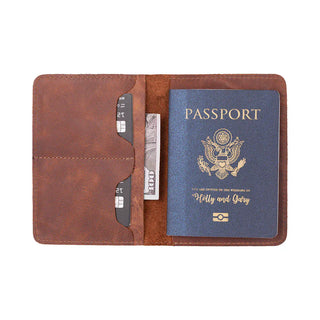 Bouletta Passport Wallet Brown Viaggio Leather Passport Wallet Premium Koruma