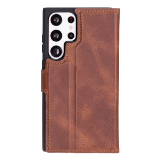 Magic Samsung Galaxy S23 Ultra Leather Detachable Wallet Case