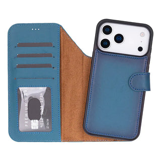 Magic iPhone 17 Pro Max Leather Detachable Wallet Case