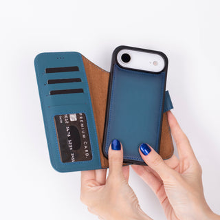 Magic iPhone 17 Air Detachable Leather Wallet Case