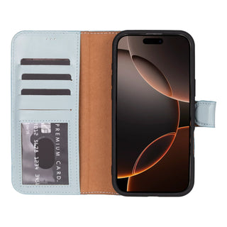 Magic iPhone 16 Pro Detachable Leather Wallet Case