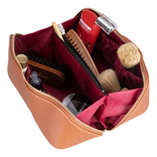 Ella Leather Makeup Bag