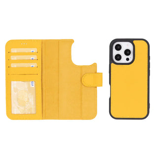Bouletta Phone Case Magic iPhone 16 Pro Max Leather Detachable Wallet Case Premium Koruma