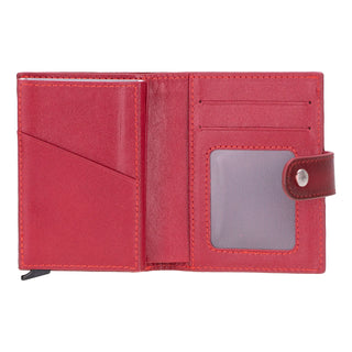 Palertag Zip Mechanical Leather Card Holder with AirTag Slot