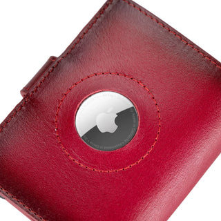Palertag Zip Mechanical Leather Card Holder with AirTag Slot