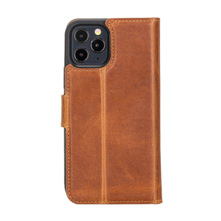 Magic iPhone 12 / 12 Pro Detachable Leather Wallet Case