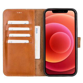 Magic iPhone 12 Pro Max Detachable Leather Wallet Case