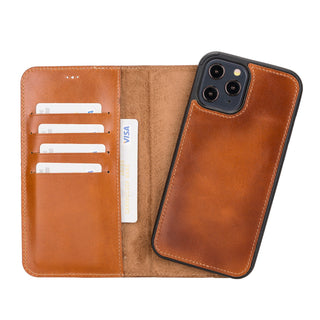 Magic iPhone 12 Pro Max Detachable Leather Wallet Case