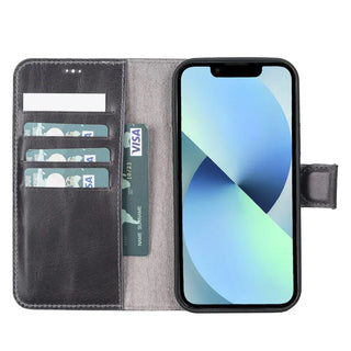 Magic iPhone 13 Mini Detachable Leather Wallet Case