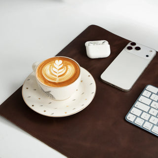 Natural Leather Desk Mat Medium