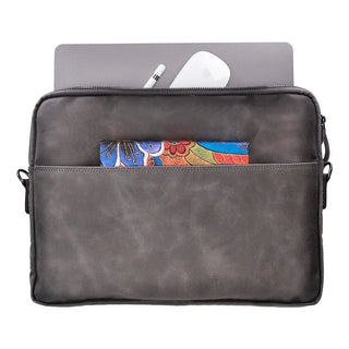 Leeds Slim Leather Laptop / Tablet Sleeve