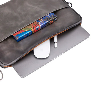 Leeds Slim Leather Laptop / Tablet Sleeve