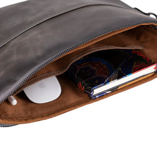 Leeds Slim Leather Laptop / Tablet Sleeve