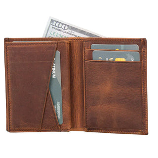 Bouletta Men Wallet Airmaka Leather Card Holder With Airtag Slot Premium Koruma