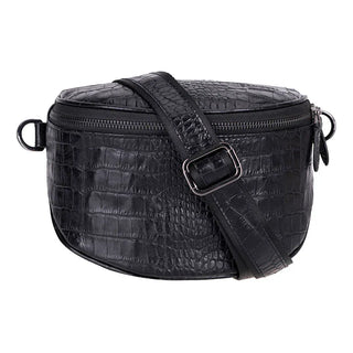 Bouletta Crossbody Bag Crocodile Black Alora Leather Crossbody Bag Premium Koruma
