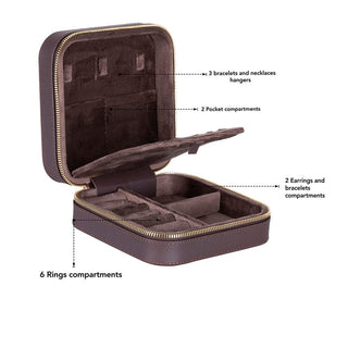Bouletta Organizer Amanda Mücevher Kutusu, Large Premium Koruma