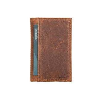 Bouletta Card Holder Saddle Brown Andy Leather Card Holder Premium Koruma
