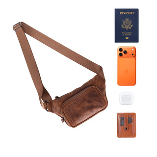 Bouletta Crossbody Bag Apex Leather Waist Bag Premium Koruma