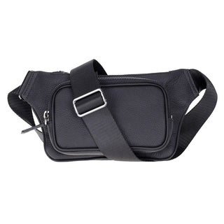 Bouletta Crossbody Bag Black Apex Leather Waist Bag Premium Koruma