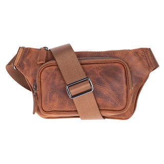 Bouletta Crossbody Bag Saddle Brown Apex Leather Waist Bag Premium Koruma
