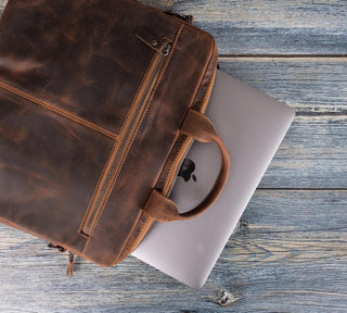 Bouletta Laptop Briefcase Apollo Leather Business Briefcase / Laptop Case 14" Premium Koruma