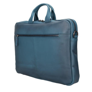 Bouletta Laptop Briefcase Blue Apollo Leather Business Briefcase / Laptop Case 14" Premium Koruma