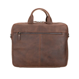Bouletta Laptop Briefcase Coffee Mocca Apollo Leather Business Briefcase / Laptop Case 14" Premium Koruma