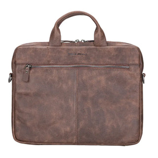 Bouletta Laptop Briefcase Dark Brown Apollo Leather Business Briefcase / Laptop Case 14" Premium Koruma