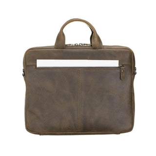 Bouletta Laptop Briefcase Dark Goldenrod Apollo Leather Business Briefcase / Laptop Case 14" Premium Koruma