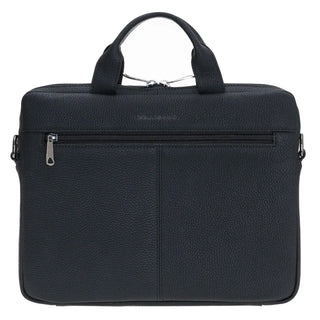 Bouletta Laptop Briefcase Pebble Black Apollo Leather Business Briefcase / Laptop Case 14" Premium Koruma