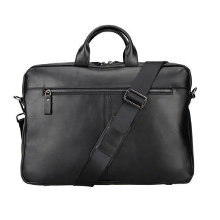 Bouletta Laptop Briefcase Black Apollo Leather Business Briefcase / Laptop Case 16" Premium Koruma