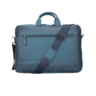 Bouletta Laptop Briefcase Blue Apollo Leather Business Briefcase / Laptop Case 16" Premium Koruma