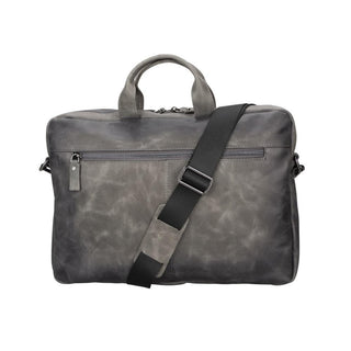 Bouletta Laptop Briefcase Gray Apollo Leather Business Briefcase / Laptop Case 16" Premium Koruma