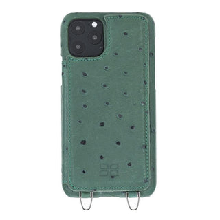 Bouletta Cep Telefonu Kılıfları iPhone 11 Pro / Yeşil Apple iPhone 11 Serisi için Saff Umw Model Deri Telefon Kılıfı Premium Koruma