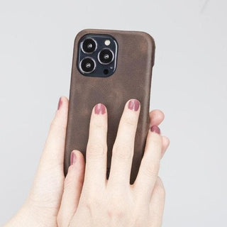 Bouletta Cep Telefonu Kılıfları Apple iPhone 12 Serisi Tam Deri Kaplama Arka Kapak Premium Koruma
