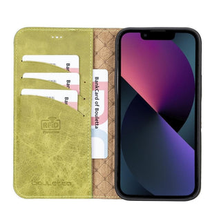 Bouletta Cep Telefonu Kılıfları Apple iPhone 13 Pro Serisi Cüzdanlı Çıkarılabilir Deri Kılıf Premium Koruma