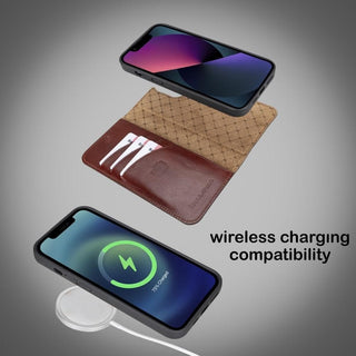 Bouletta Cep Telefonu Kılıfları Apple iPhone 13 Pro Serisi Cüzdanlı Çıkarılabilir Deri Kılıf Premium Koruma