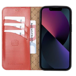 Bouletta Cep Telefonu Kılıfları Apple iPhone 13 Pro Serisi Cüzdanlı Çıkarılabilir Deri Kılıf Premium Koruma
